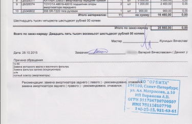 Стоимость запчастей Тойота Рав4