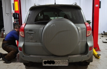 Тойота Рав 4 ТО и ремонт подвески (подробные фото)