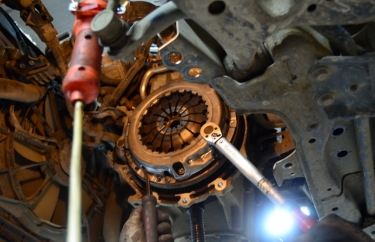 Установка корзины сцепления